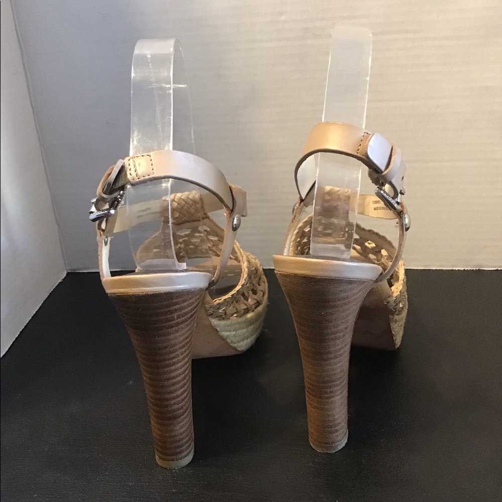 Coach Zany Woven Platform Sandal Shoes - Picture 5 of 13
